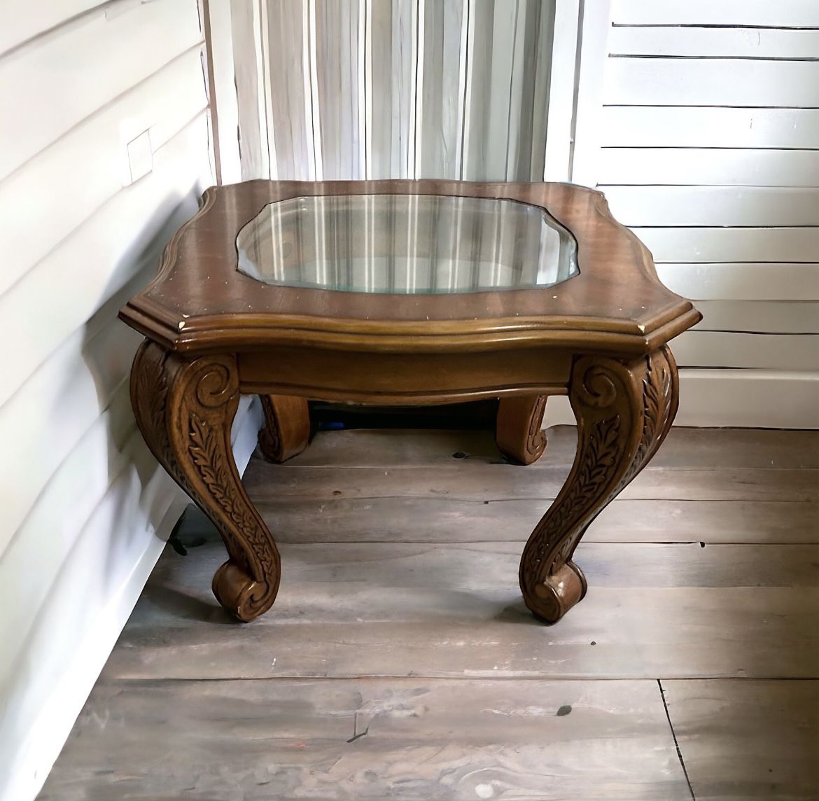 $10 for Wood Glass Side Table/End Table