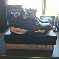 New Jordan 4 Retro Oreo Ls 2015 Size 10