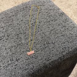 Gold Plated Chain With Cowboy Charm. New. 