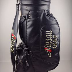 Nassau Golf CBI Custom Leather 10.5" Staff Golf Bag - 6 Club Slots + Accessories