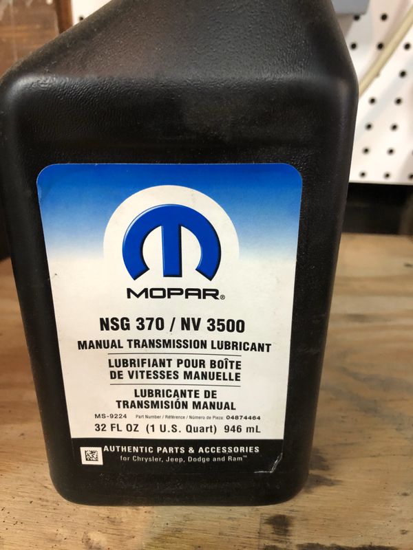 MOPAR OEM NSG370 Manual Transmission Fluid for Sale in Pasadena, CA