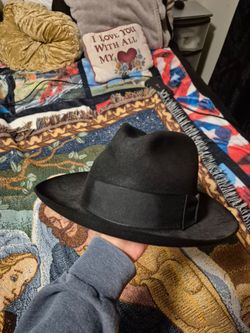 Black stetson fedora hat