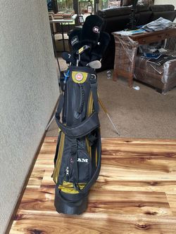 Complete Ram Accubar Golf Club Set + Leeds Wheeled Travel Bag (Excellent Condition)