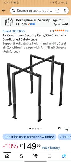 TOPTGO Air Conditioner Security Cage 30-48 Inch