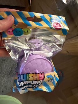 Dumpling squishy mini key chain