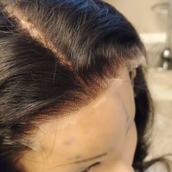 Pre Cut 100% Human Hair Bouncy Bodywave Lace Wig, Transparent Lace.