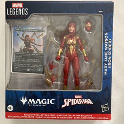 Spiderman Marvel Legends x Magic: The Gathering Mary Jane Watson Iron Spider Figure - NEW