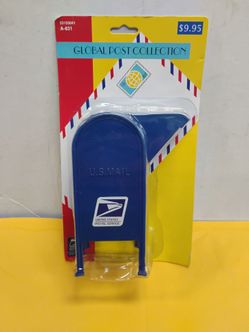 USPS Global Post Collection - US Mail Box 6.5" USPS Stamp Dispenser Coin Bank