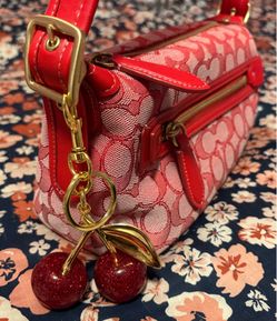 Cherry Bag Charm (Coach charm dupe)