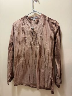 Claudia Richard Tie-Dye Boho Blouse Size S