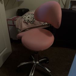 Pink Saddle Stool 