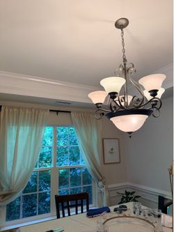 Finning room  chandelier