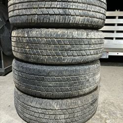 (4) - 245/70/17 Goodyear Wrangler Fortitude HT Tires