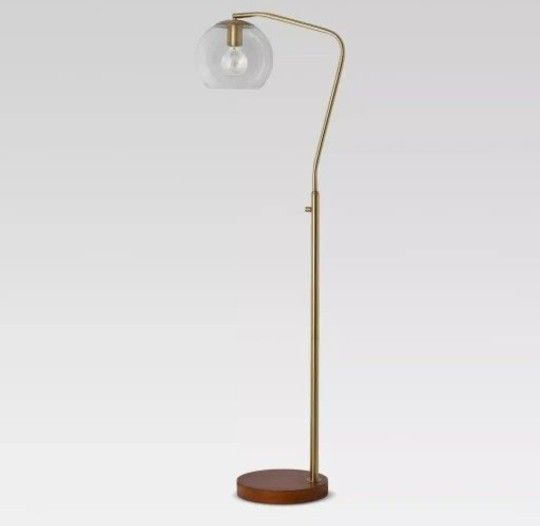 Modern Gold Floor Lamp – Bulb Included