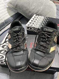 Women’s Dexter Slide Rite Black And Rose Gold Bowling Shoes 