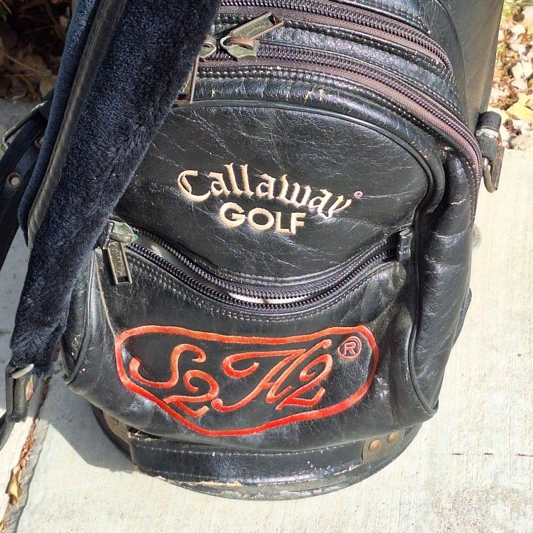 Callaway Big Bertha Golf Bag Black Leather