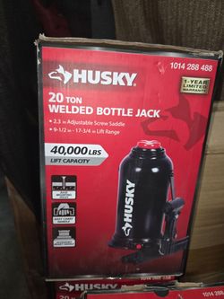 Husky 20 Ton Welded Bottle Jack New (Price Is Firm)