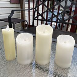 FOUR Sterno Home Flameless Flickering Battery Operated Candles -$80 Value for $25!!!