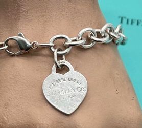 Tiffany & Co. silver Return to Tiffany Heart Tag Charm Bracelet