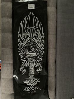 NATAS Retro Skateboard Black Rainbow Foil Print New 