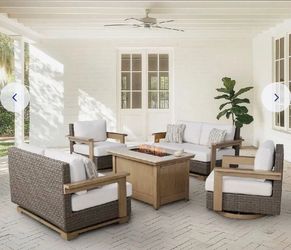 Agio Juniper 5 piece Outdoor Fire Seating set
