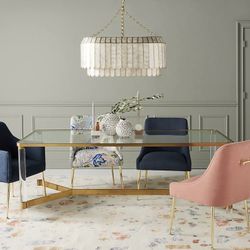 Anthropologie Oscarine Lucite Dining Table