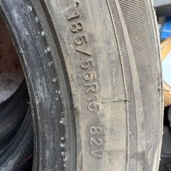 185/55/15 Three Tires Almost New