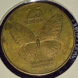 1987 Philippines 25 Sentimos Coin