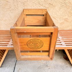 Napa Valley Wooden 12” Record Vinyl Crate 