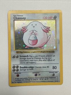 Chansey base set holo nm