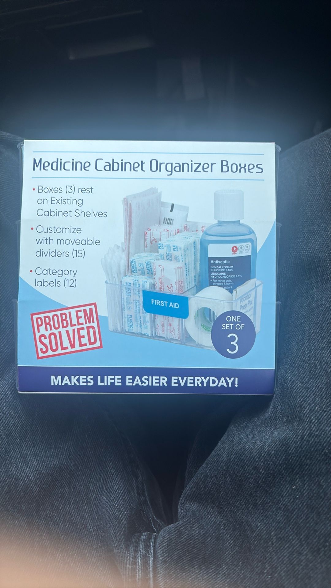 Medicine Cabinet Organizer Boxes