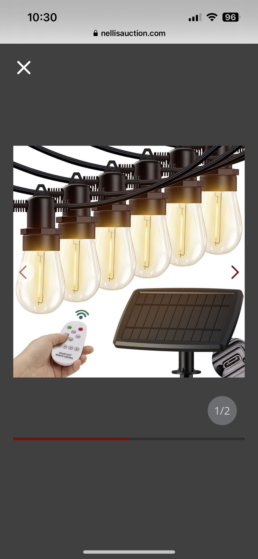 KYY 54FT(48+6) Solar String Lights Outdoor With USB Port Remote Control, LED Waterproof Solar Powered Patio Lights With Vintage Edison Bulbs, Heavy-Du