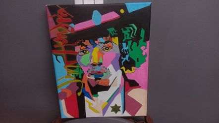 Hand Pained Jimmy Hendrix (Local Artist Support Denver Small Biz)