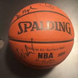 Sacramento Kings Team Signed Basketball Championship Year 2002 2003