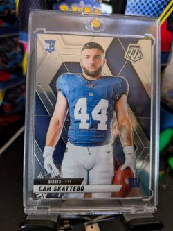 Cam Skattebo Silver Mosaic Rookie Card