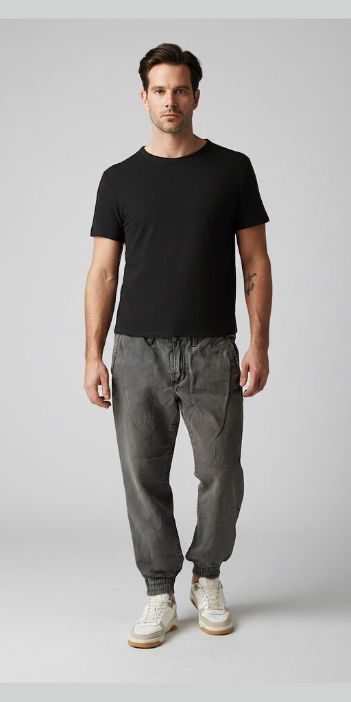 Vans Men’s Jogger Pants Size 32 Gray Elastic Cuff Casual Skate Streetwear