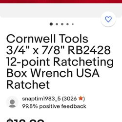 Cornwell Wrench 
