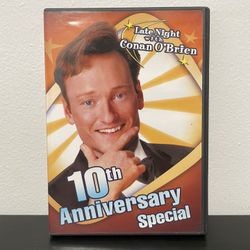 Late Night With Conan O’Brien 10th Anniversary Special DVD Unrated NBC CIB 2004