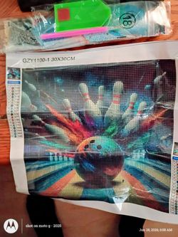Bowling diamond painting complete kit