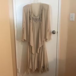 Beige Cocktail Dress 