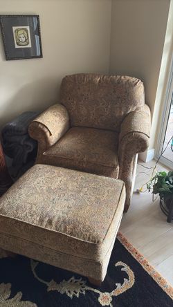 Chair with ottoman
