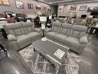 2 PC RECLINER SOFA AND LOVESEAT