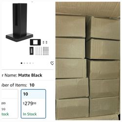 6262: New 3TO Glass Railing Clamp - 10 Pack 304 Stainless Steel N.W. 2.8lb/ 1.27kg Square Modern Design Support 10-12.5mm Glass Railing Spigot for Gla