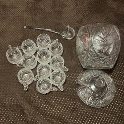 CRYSTAl  HAND CUT 24% PBO CZECH REPUBLIC  Set
