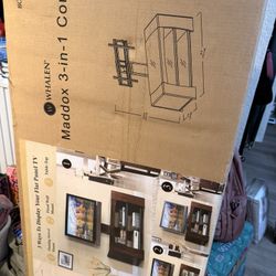 TV Mount & Stand With Entertainment Center