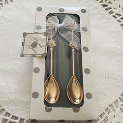 40 Sets Thank You Metal Spoons. 