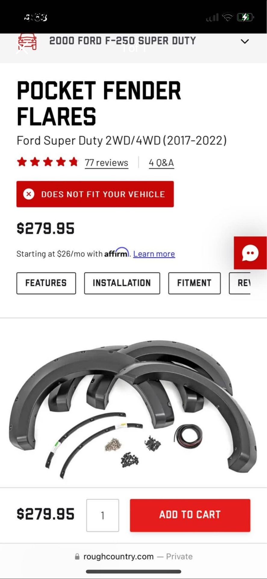 Ford Super Duty Fender Flares