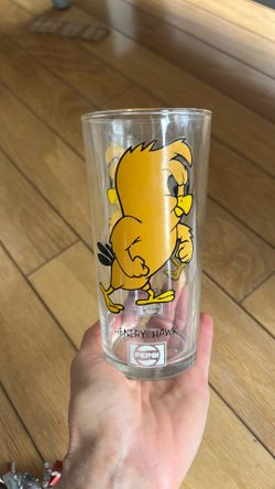 1973 Henry Hawk Glass Vintage Looney Tunes Pepsi Collector Series Chicken Hawk
