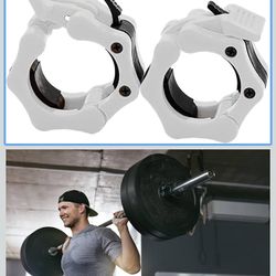 Clout Fitness Barbell Clamps Collars for 2 Inch Olympic Size Barbell
