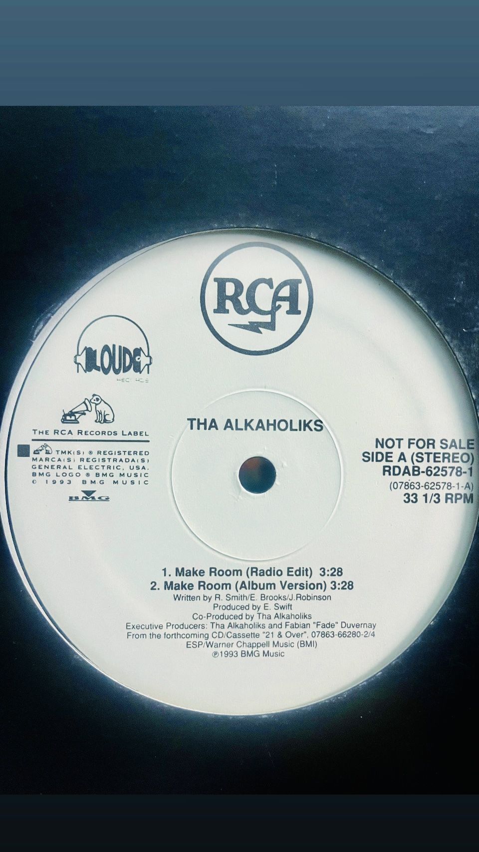 THE ALKAHOLIKS - MAKE ROOM 12’ RECORD OLD SCHOOL HI P HOP OLD SCHOOL RAP 90’S RAP